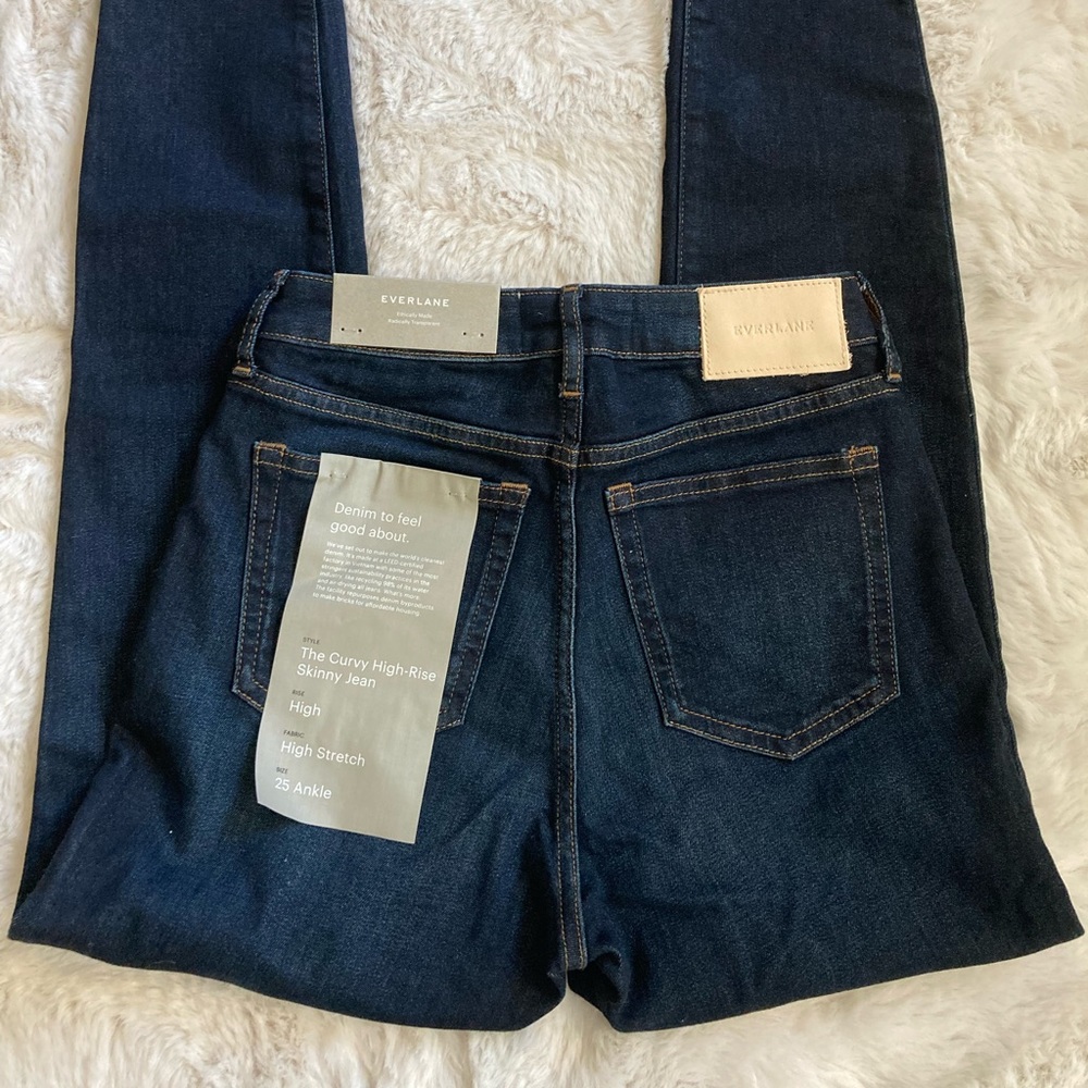 EVERLANE CURVY HIGH RISE SKINNY JEAN 25 ANKLE